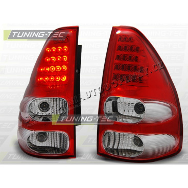 TOYOTA LAND CRUISER 120 2003-09 HINTERE LED-LAMPEN ROT WEISS TOYOTA LAND CRUISER 120 2003-09 HINTERE LED-LAMPEN ROT WEISS