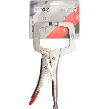 Selbstklemmende Zange Typ C 280 mm ( YT-2468 ) Selbstklemmende Zange Typ C 280 mm ( YT-2468 )