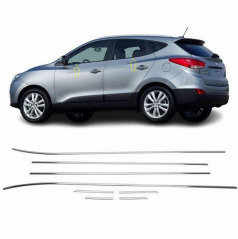 Untere Fensterverkleidung aus Edelstahl Hyundai iX35 2010-15 8-tlg