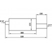 Endschalldämpfer TurboWorks 80x92mm Eingang 57mm