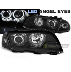 BMW E46 05.1998-08.2001 Limousine/Touring Angel Eyes LED-Frontscheinwerfer in Schwarz, klar