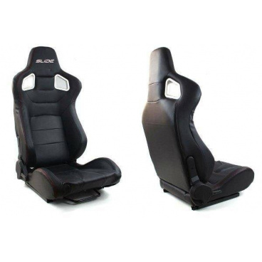 Sportverstellbare Sitze Kunstleder Slide Glock schwarz - 1 Stk Sportverstellbare Sitze Kunstleder Slide Glock schwarz - 1 Stk