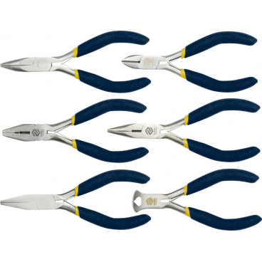 Elektrozangen-Set, 6 Stück, 125 mm Elektrozangen-Set, 6 Stück, 125 mm