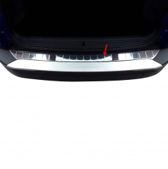 Polierte Kantenabdeckung der hinteren Stoßstange aus Edelstahl für Peugeot 2008 2019+