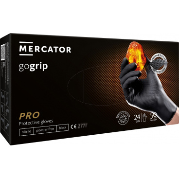 Nitrilhandschuhe GoGrip schwarz Größe XXL, 50 Stk. Nitrilhandschuhe GoGrip schwarz Größe XXL, 50 Stk.