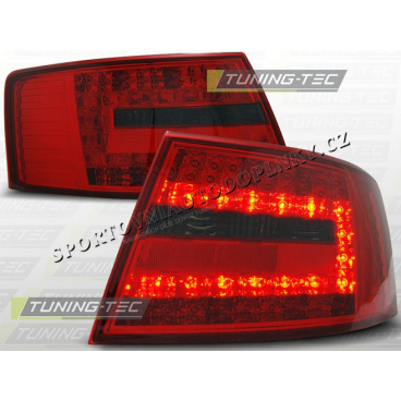 AUDI A6 C6 SEDAN 2004–08 REAR LED LAMPS RED SMOKE