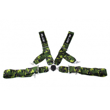 4-Punkt-75-mm-Sicherheitsgurt SLIDE CAM LOCK CAMOUFLAGE