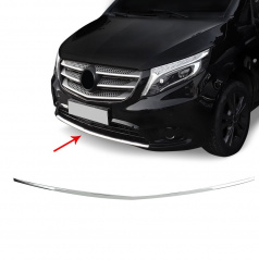 Edelstahl Omtec Mercedes Benz Vito W447 2014-19 Frontdiffusor