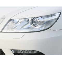 Milotec Scheinwerferabdeckungen (Wolken) – ABS schwarz, Škoda Octavia II RS Fac. Lim./ Kombi 05/09