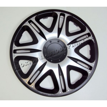 Radzierblenden - Radkappen Nascar silber-schwarz 13-16" (je 1 Stück) Radzierblenden - Radkappen Nascar silber-schwarz 13-16" (je 1 Stück)