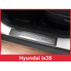 Edelstahl-Abdeckungsset-Heckstoßstangenschutz+Türschwellenschutzleisten Hyundai IX35 2010-16