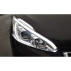 Peugeot 208 04.2012-06.2015 Tube Light, verchromte klare Frontleuchten