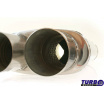 Turbowork-Mittelschalldämpfer mit Gabelung für 57-mm-Auspuffklappe