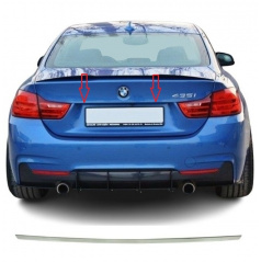 Chromleiste aus Edelstahl über dem Nummernschild BMW 4 F32 2013-2020