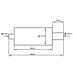 TurboWorks Sportauspuff mit runder Spitze und 76 mm Einlass