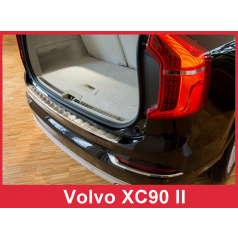 Edelstahlabdeckung – Schwellenschutz für die hintere Stoßstange Volvo XC90 II 2015+