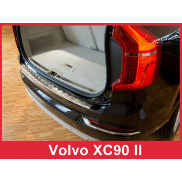 Edelstahlabdeckung – Schwellenschutz für die hintere Stoßstange Volvo XC90 II 2015+