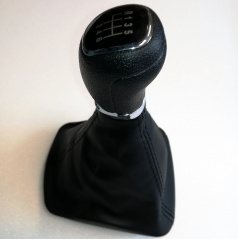 Schalthebelkopf mit Hülse Škoda Octavia II 1Z 6-Gang. Schwarz