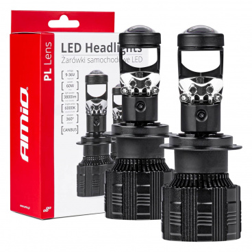 Satz LED-Lampen H7 mit eingebauter Linse und aktiver Kühlung 2-tlg Satz LED-Lampen H7 mit eingebauter Linse und aktiver Kühlung 2-tlg