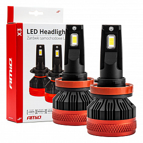 LED-Hauptscheinwerferlampen H8/H9/H11/H16 X3 Serie AMiO