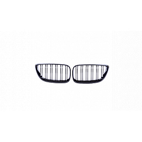 BMW 2er F22 F23 Doppelrippen Kühlergrill Glänzend Schwarz