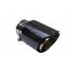 Endrohr 114mm Eingang 70mm Carbon Gloss