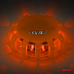 Akkubetriebene Notfall-Autolampe mit Taschenlampenfunktion 12SMD+3SMD 650mAh (BATT) orange Licht