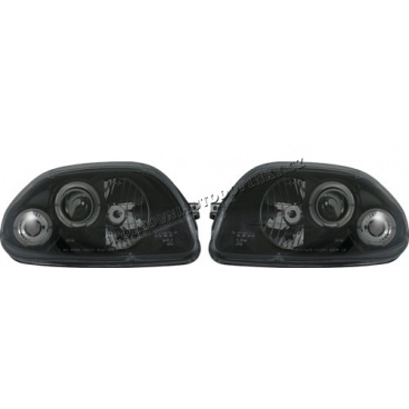 RENAULT CLIO II Scheinwerfer klar schwarz 4/98-5/01 (81064)