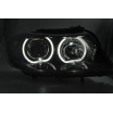 BMW E90 / E91 03.2005–2011 klare Angel Eyes LED-Blinker vorne in Schwarz