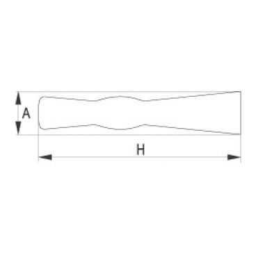 Maurerhammer 600 g Typ „R“ aus Metall
