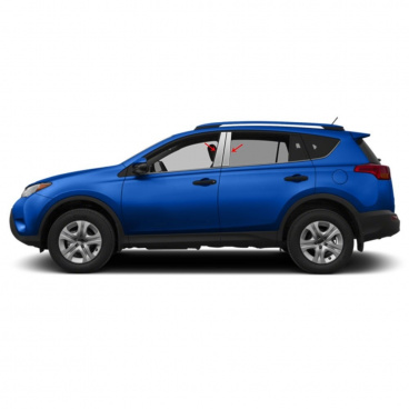 Fensterverkleidung aus Edelstahl Toyota RAV4 2013-18 Fensterverkleidung aus Edelstahl Toyota RAV4 2013-18