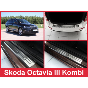 Satz Edelstahlzubehör 5-tlg. Škoda Octavia III Kombi 2013-16