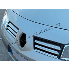 Renault Megane II 03-06 – Frontverkleidungsleisten aus Edelstahl und Chrom – OMSA LINE