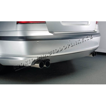 Doppelter Milotec-Auspuff – 2x2 runde Enden, Škoda Octavia II RS Doppelter Milotec-Auspuff – 2x2 runde Enden, Škoda Octavia II RS