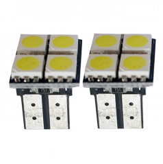 4 SMD-LED-Lampen T10W2 weiß - 2 Stk