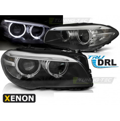 BMW F10, F11 2010-07.2013 vordere klare Lichter AE LED schwarz DRL