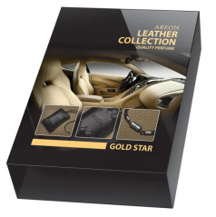 Luxus-Duftpaket aus 100 % Leder Gold Star