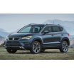 Edelstahlabdeckung – schwarzer Schwellenschutz für die hintere Stoßstange Seat Ateca 2015–16