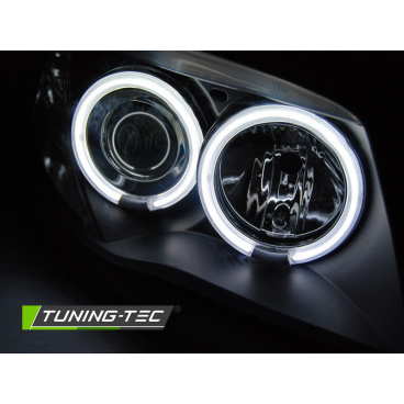 BMW E87/E81/82/88 04–11 KLARES VORDERE LICHTER ANGEL EYES SCHWARZ (CCFL)