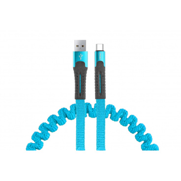 Federladekabel USB+USB-C 120cm FullLINK UC-14 Federladekabel USB+USB-C 120cm FullLINK UC-14
