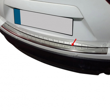 Kantenabdeckung der hinteren Stoßstange aus poliertem Edelstahl Mazda CX-5 2012–2017 Kantenabdeckung der hinteren Stoßstange aus poliertem Edelstahl Mazda CX-5 2012–2017