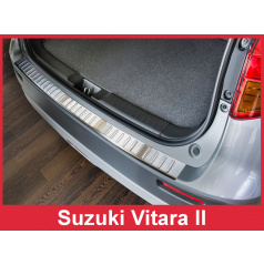 Edelstahlabdeckung - Schwellenschutz für die hintere Stoßstange Suzuki Vitara II 2015+