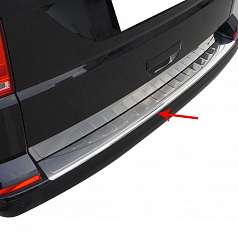 Edelstahl-Heckstoßstangenabdeckung VW T6, T6,1 2015-24 poliert