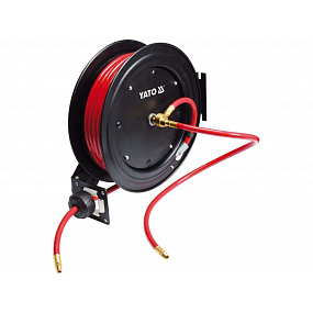 Haspel mit Luftschlauch PVC 9,5 mm, 15 m