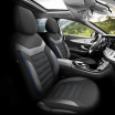 OTOM INDIVIDUAL 203 SCHWARZ/BLAU 3-REISSVERSCHLUSS Autositzbezug-Set
