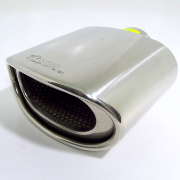 Sport-Edelstahl-Endkappe WM Sport oval 2A Sport-Edelstahl-Endkappe WM Sport oval 2A