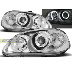 Honda Civic 09.95-02.99 Angel Eyes Chrom-Frontleuchten, klar