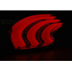 Peugeot 208 04.2012-06.15 Rückleuchten rot weiß LED BAR