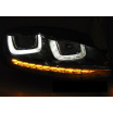 VW Golf 7 11.12-17 klare Frontleuchten U-Type schwarz DRL SEQ