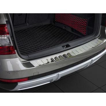 Schutzblech für die hintere Stoßstange aus Edelstahl für Škoda Octavia III Limousine 2012-20 Schutzblech für die hintere Stoßstange aus Edelstahl für Škoda Octavia III Limousine 2012-20
